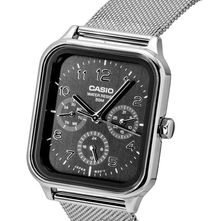 Montre homme Casio MTP-M306M-8AV, analogique standard, cadran gris, acier inoxydable, mouvement à quartz.