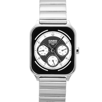 Montre homme Casio MTP-M307D-1BV, analogique standard, cadran noir et blanc, en acier inoxydable, à quartz.