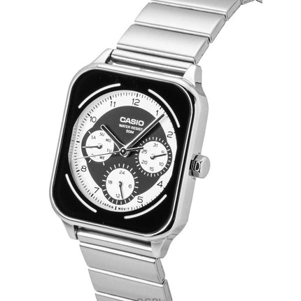 Montre homme Casio MTP-M307D-1BV, analogique standard, cadran noir et blanc, en acier inoxydable, à quartz.