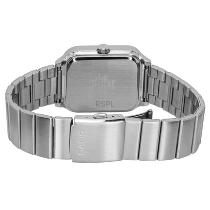 Montre homme Casio MTP-M307D-3BV, analogique standard, cadran vert et blanc, en acier inoxydable, à quartz.