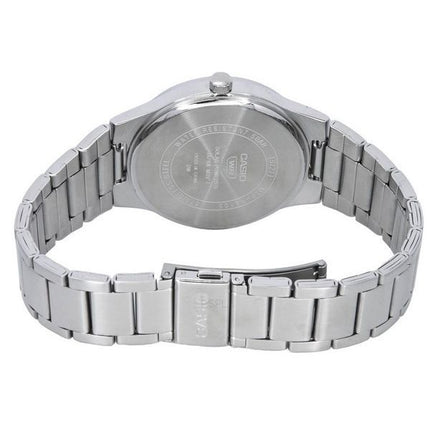 Montre Casio Standard analogique en acier inoxydable avec cadran noir et énergie solaire MTP-RS105D-1B pour homme