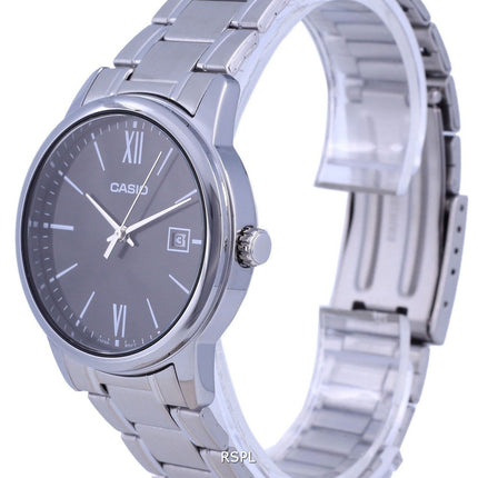 Montre Homme Casio Cadran Noir Acier Inoxydable Analogique Quartz MTP-V002D-1B3 MTPV002D-1