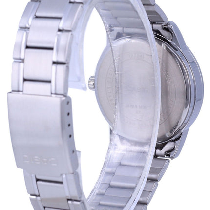 Montre Homme Casio Cadran Noir Acier Inoxydable Analogique Quartz MTP-V002D-1B3 MTPV002D-1