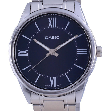 Montre Homme Casio Cadran Bleu Acier Inoxydable Analogique Quartz MTP-V005D-2B5 MTPV005D-2