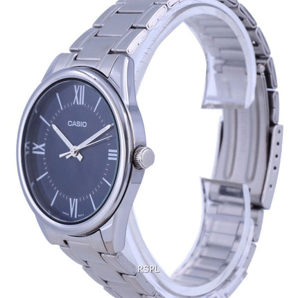 Montre Homme Casio Cadran Bleu Acier Inoxydable Analogique Quartz MTP-V005D-2B5 MTPV005D-2