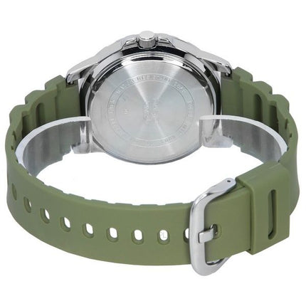 Montre pour homme Casio Standard analogique bracelet en résine cadran noir Quartz MTP-VD01-3E MTPVD01-3E