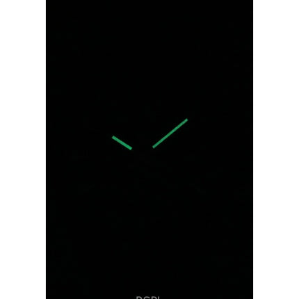 Montre pour homme Casio Standard analogique plaquée ionique en acier inoxydable avec cadran vert et quartz MTP-VD03B-3A