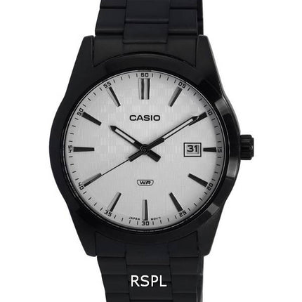 Montre Homme Casio Analogique Acier Inoxydable Cadran Blanc Quartz MTP-VD03B-7A MTPVD03B-7