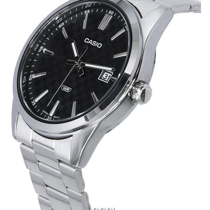 Montre Homme Casio Analogique Acier Inoxydable Cadran Noir Quartz MTP-VD03D-1A MTPVD03D-1