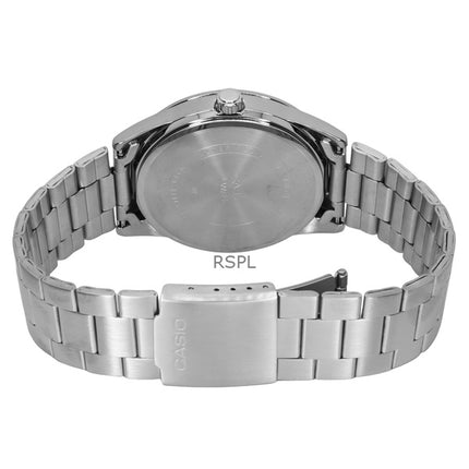 Montre Casio Standard analogique en acier inoxydable avec cadran vert et quartz MTP-VD03D-3A1 pour homme