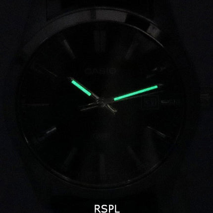 Montre Homme Casio Analogique Bracelet Cuir Cadran Noir Quartz MTP-VD03L-1A MTPVD03L-1