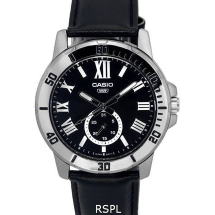 Montre Homme Casio Analogique Cadran Noir Quartz MTP-VD200L-1B MTPVD200L-1B