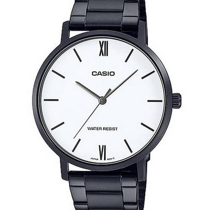 Montre Homme Casio Cadran Blanc Acier Inoxydable Analogique MTP-VT01B-7B MTPVT01B-7