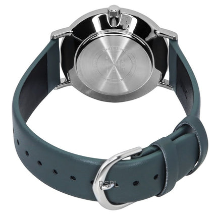 Montre analogique Casio Standard pour homme, bracelet en cuir, cadran gris, quartz, MTP-VT04L-8E