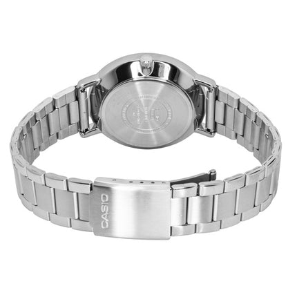 Montre homme Casio analogique en acier inoxydable, cadran bleu, mouvement à quartz MTP-VT05D-2E