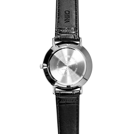 Montre homme Casio MTP-VT05L-1E à quartz, bracelet en cuir analogique et cadran noir