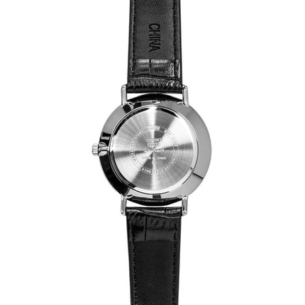 Montre homme Casio MTP-VT06L-1B à quartz, bracelet en cuir analogique et cadran noir