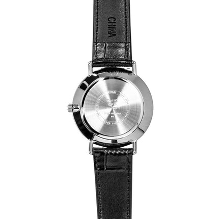 Montre homme Casio analogique à quartz, bracelet en cuir, cadran blanc, MTP-VT06L-7B