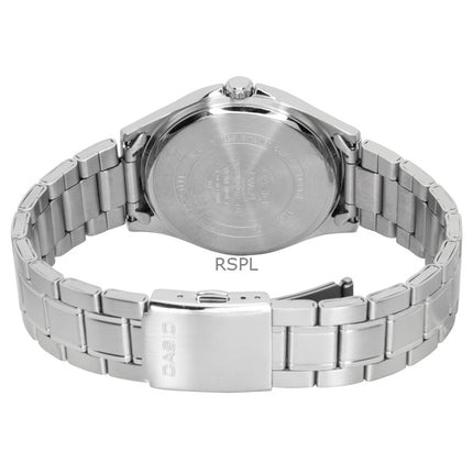 Montre analogique Casio Standard pour homme, acier inoxydable, cadran bleu clair, quartz, MTS-115D-2A2V