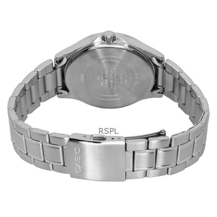 Montre analogique Casio Standard pour homme, cadran bleu, acier inoxydable, solaire, MTS-RS100D-2AV