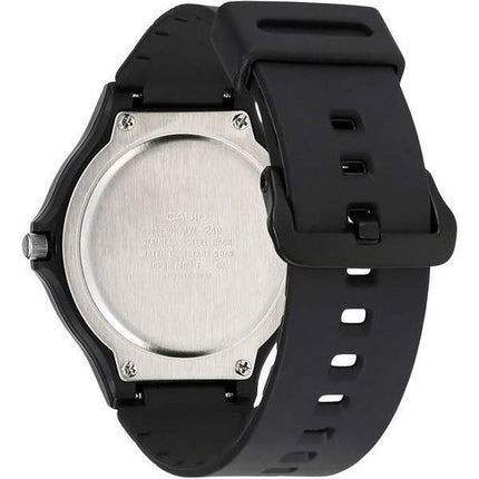 Montre pour homme Casio Standard analogique avec bracelet en résine et cadran noir à quartz MW-240-1E2V