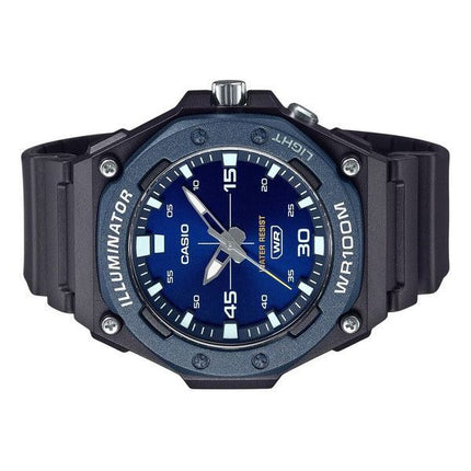 Montre pour homme Casio Standard analogique avec bracelet en résine et cadran bleu à quartz MW-620H-2AV 100M