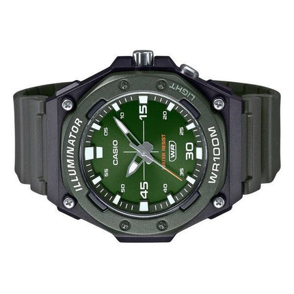 Montre pour homme Casio Standard avec bracelet en résine analogique et cadran vert MW-620H-3AV 100M