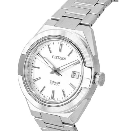 Montre homme Citizen Série 8 en acier inoxydable, cadran argenté, automatique, NA1000-88A, 100 m
