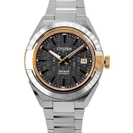 Montre Citizen Série 8 870 en acier inoxydable, cadran gris, automatique, NA1034-51H, 100 m