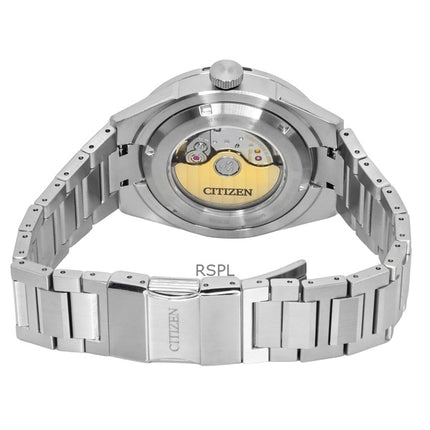 Montre Citizen Série 8 870 en acier inoxydable, cadran noir, automatique, NA1036-56E, 100 m