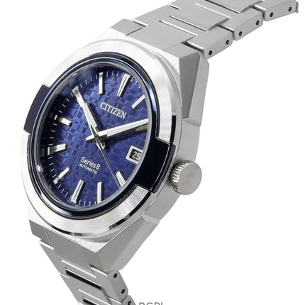 Montre Citizen Série 8 870 en acier inoxydable, cadran bleu, automatique, NA1037-53L, 100 m