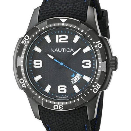 Nautica Quartz cadran noir Date affichage NAI13511G montre homme