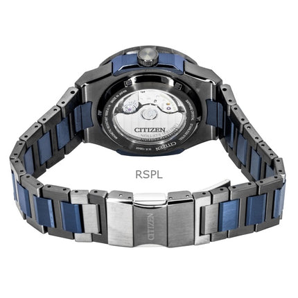 Montre homme Citizen Series 8 880 édition limitée GMT en acier inoxydable bleu nacré automatique NB6036-52N 100 m