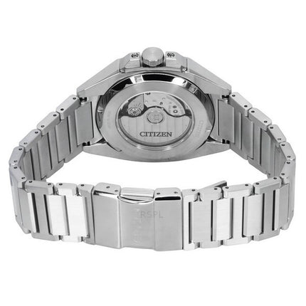 Montre Citizen Series 8 en acier inoxydable avec cadran noir automatique NB6050-51E 100M pour homme