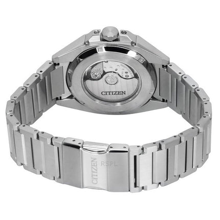 Montre Citizen Series 8 en acier inoxydable avec cadran vert automatique NB6050-51W 100M pour homme