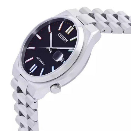 Montre Citizen Tsuyosa en acier inoxydable avec cadran noir automatique NJ0151-53E pour homme