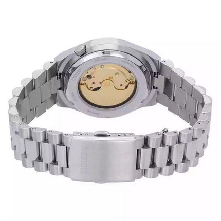 Montre automatique pour homme Citizen Tsuyosa en acier inoxydable avec cadran bleu NJ0151-53L