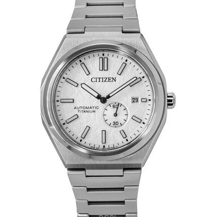 Montre homme Citizen Zenshin Super Titanium, cadran argenté, automatique, NJ0180-80A, 100 m