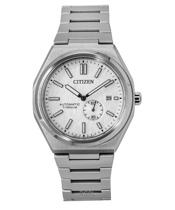 Montre homme Citizen Zenshin Super Titanium, cadran argenté, automatique, NJ0180-80A, 100 m