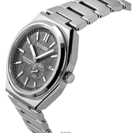 Montre homme Citizen Zenshin Super Titanium cadran gris automatique NJ0180-80H 100M