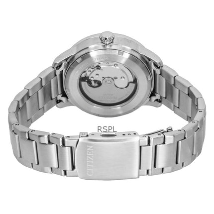 Montre Citizen Urban Military pour homme, acier inoxydable, cadran noir, automatique, NJ0190-51E, 100 m