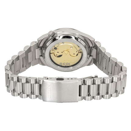 Montre Citizen Tsuyosa pour homme, automatique, cadran bleu, acier inoxydable, NJ0200-50M