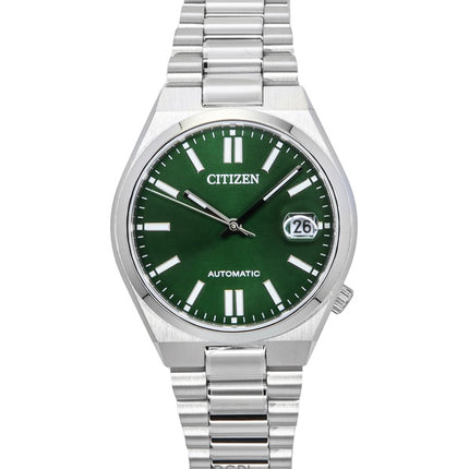 Montre unisexe Citizen Tsuyosa en acier inoxydable, cadran vert, automatique, NJ0200-50X