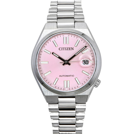 Montre Citizen Tsuyosa pour femme, automatique, cadran rose, acier inoxydable, NJ0200-50Z