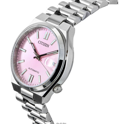 Montre Citizen Tsuyosa pour femme, automatique, cadran rose, acier inoxydable, NJ0200-50Z