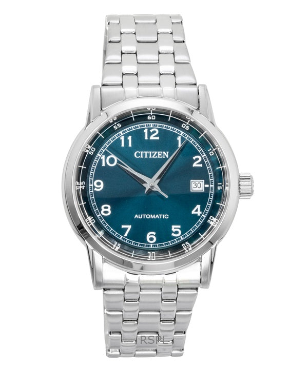 Montre homme Citizen NJ0210-56M, cadran vert, automatique, en acier inoxydable