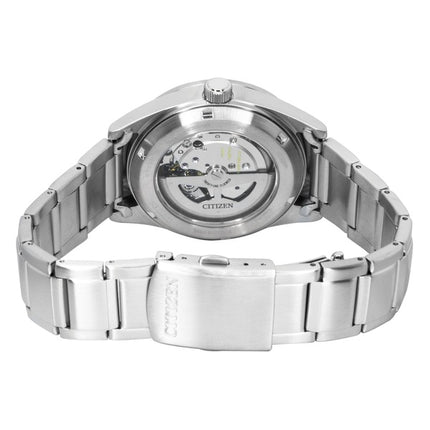 Montre homme Citizen NJ0220-52X automatique en acier inoxydable, cadran vert, étanche à 100 m