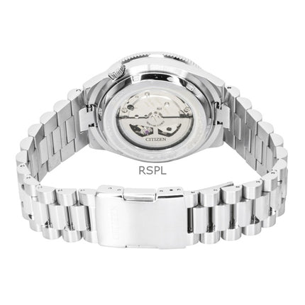 Montre homme Citizen NJ0230-59L automatique en acier inoxydable, cadran bleu marine