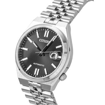 Montre homme Citizen Tsuyosa 60 en acier inoxydable, cadran noir, automatique NK0020-55E