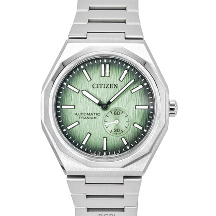 Montre homme Citizen Zenshin 60 Super Titanium, cadran vert, automatique NK5020-58X, étanche à 100 m